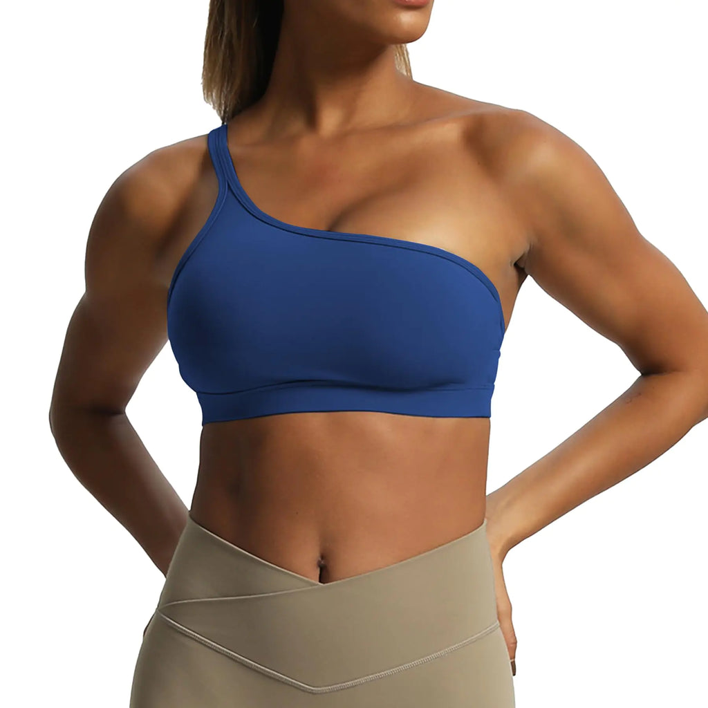 One Shoulder Sports Bra